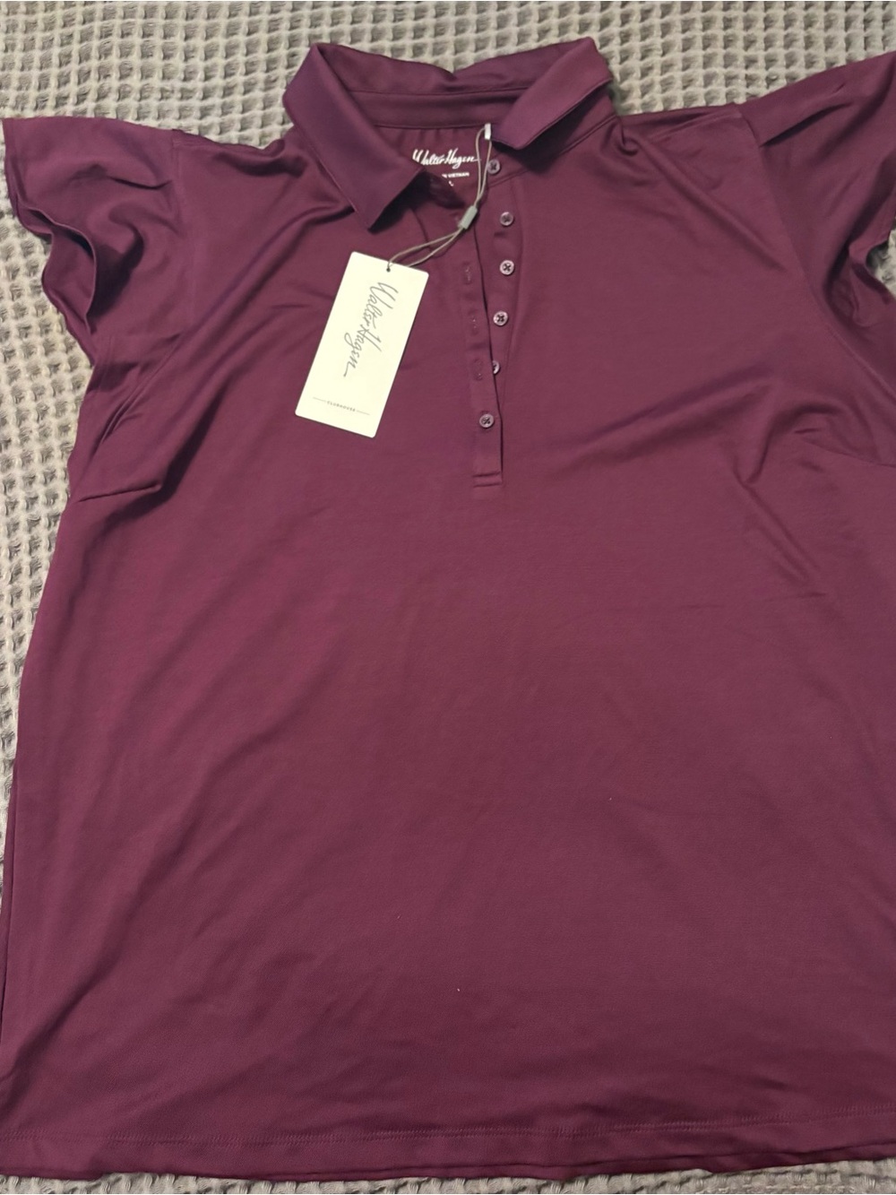 Walter Hagen Plum Polo Top